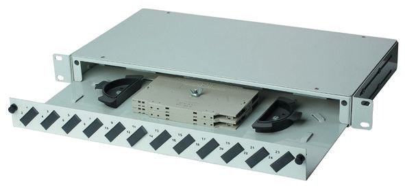 แพนลท์พลาชไฟเบอร์ระดับสูง 24 Port, LC / Duplex SC Fiber Optic Termination Box YH1005