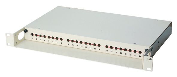 แพนลท์พลาชไฟเบอร์ระดับสูง 24 Port, LC / Duplex SC Fiber Optic Termination Box YH1005