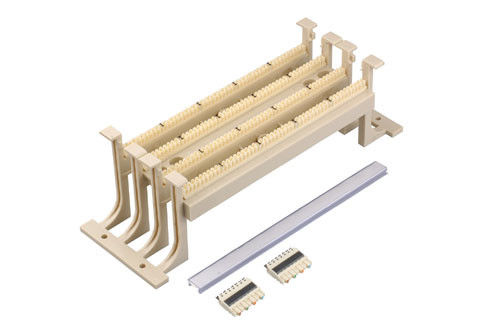 โทรศัพท์สายฐาน 100 คู่ 110 ปลาย Block Patch Panel สําหรับการสื่อสารเครือข่าย YH7036