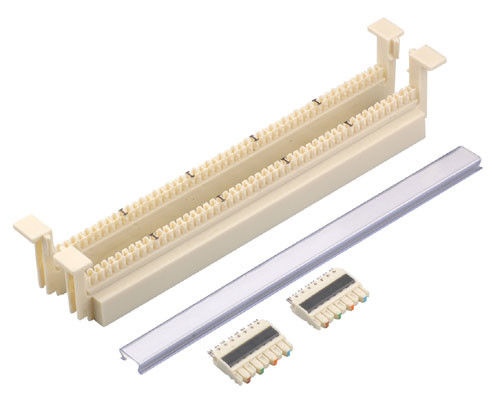 โทรศัพท์สายฐาน 100 คู่ 110 ปลาย Block Patch Panel สําหรับการสื่อสารเครือข่าย YH7036