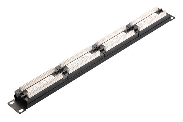 แผงเชื่อมต่อเครือข่ายความหนาแน่นสูง 24 พอร์ต CAT5E Cat6 มี 4 สี YH4011