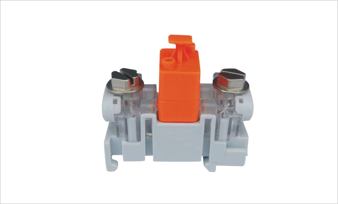 เทอร์มินัล Drop Wire Subscriber Connector เพียงแค่ใช้ Clamping Guide Rail ด้านในกล่องกระจาย