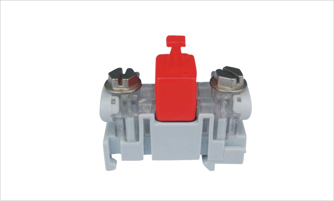 เทอร์มินัล Drop Wire Subscriber Connector เพียงแค่ใช้ Clamping Guide Rail ด้านในกล่องกระจาย