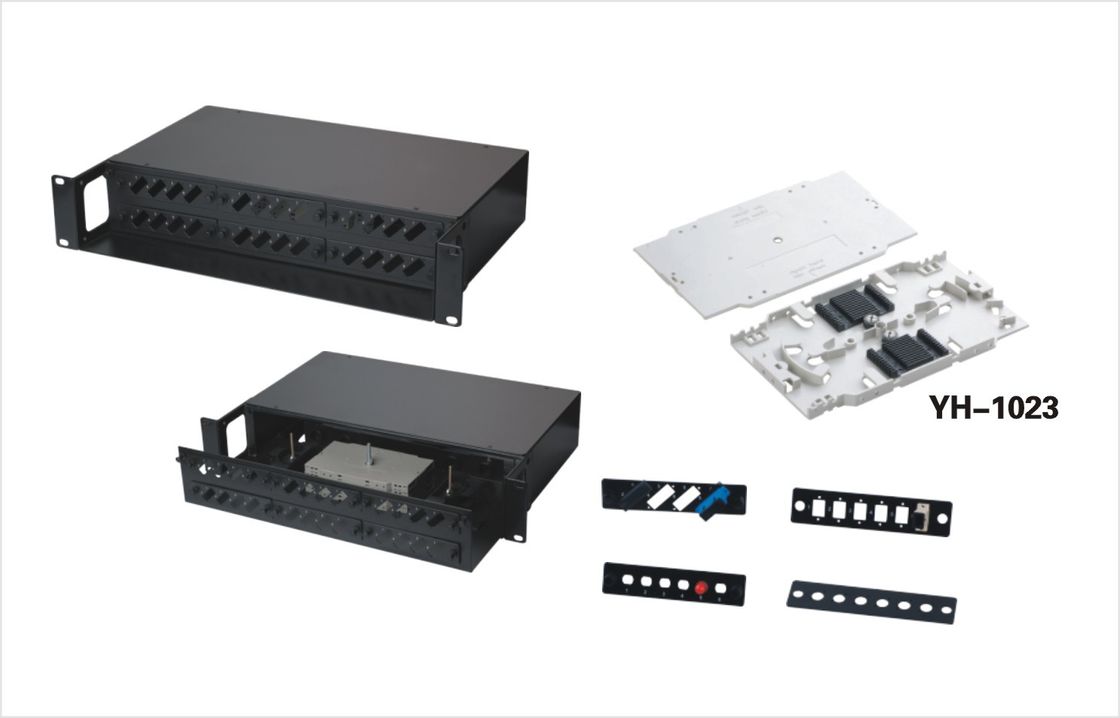 แผงบูตตู้แร็ค Rack Mount ความปลอดภัย 2U 36 ช่อง 19 ชั้นวางทีวี YH1012