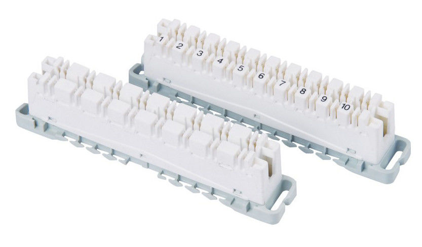 แถบแบนด์สูง CAT5E Krone Module 10 ขั้วคู่พอร์ตกลับ / ส่วนกำหนดค่าส่วนกำหนดค่า YH6468506100