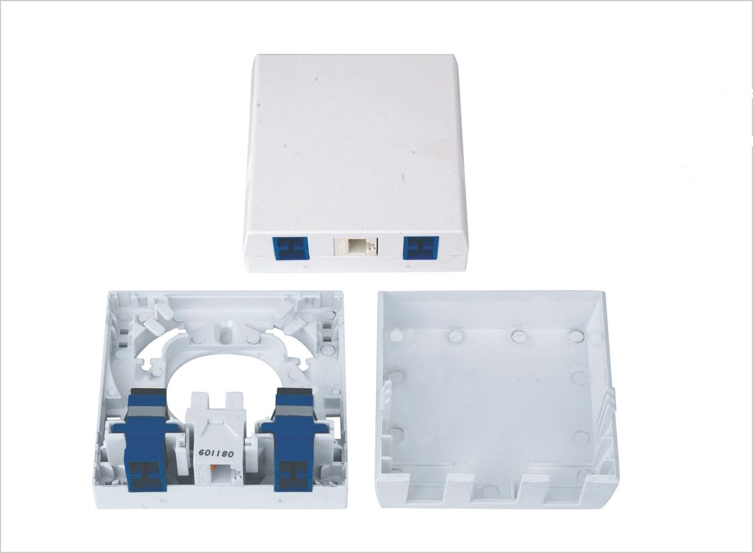 ปลั๊กผนังรางไฟเบอร์ออปติกสำหรับครอบครัวเดี่ยวรุ่น RJ45 และ SC 86Type Mounting Box YH1043
